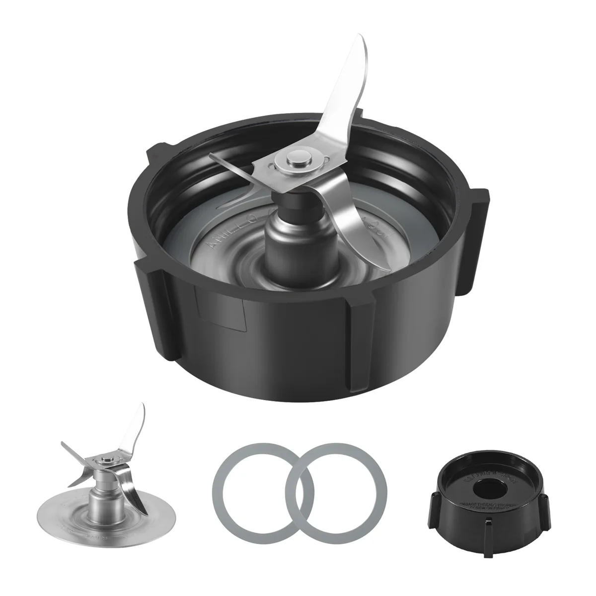 قطع غيار لخلاط أوسترايزر، مجموعة شفرات فيوجن 4 نقاط مع حشية سدادة مطاطية مكونة من قطعتين 4961-A99X