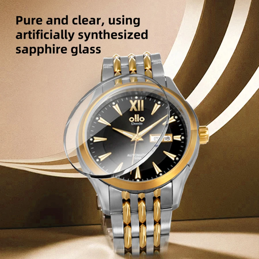 Deesio Automatic Mechanical Watches Sapphire Mirror Energy Storage 48H Waterproof Couple Watch relojes de pulsera mecánicos