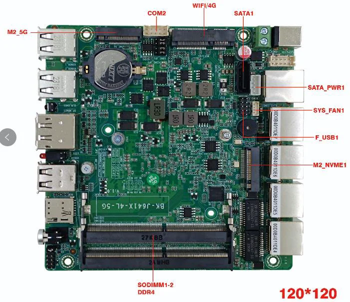 Intel Celeron J6412 Soft Router Fanless Mini PC 4x Intel i226 2.5G LAN HD DP pfSense 4G/5G Firewall Appliance ESXI AES-NI