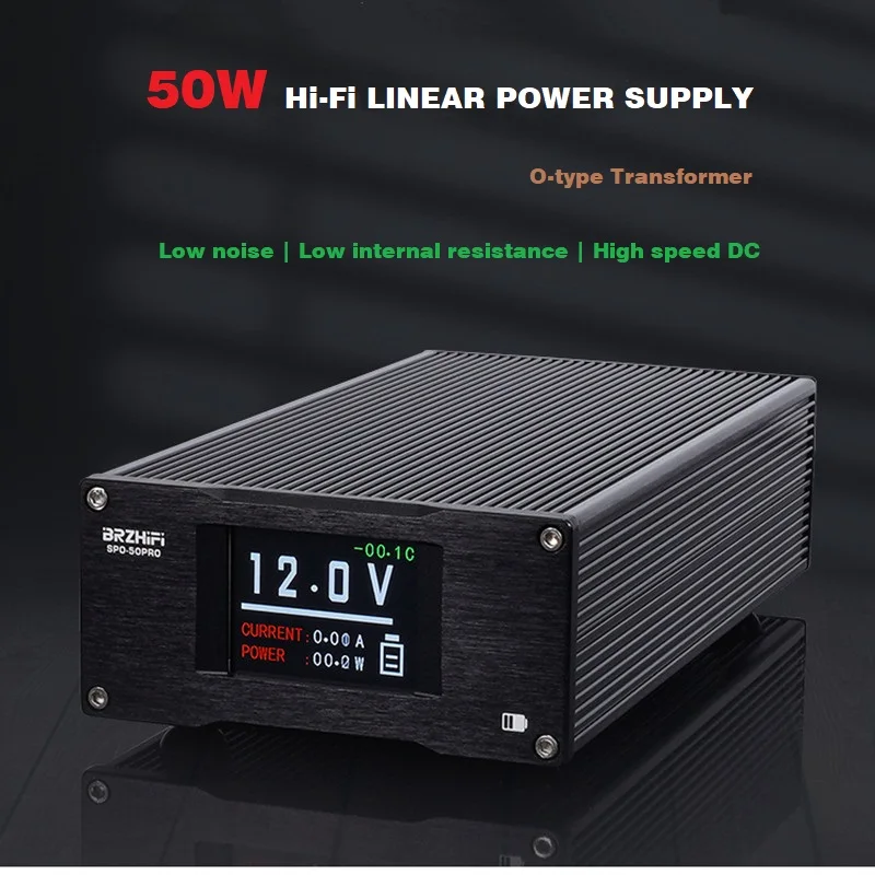 

SPD-50PRO 50W O-type Transformer HiFi Low Noise DC12V 4A Linear Power Supply For Audio USB Decoder