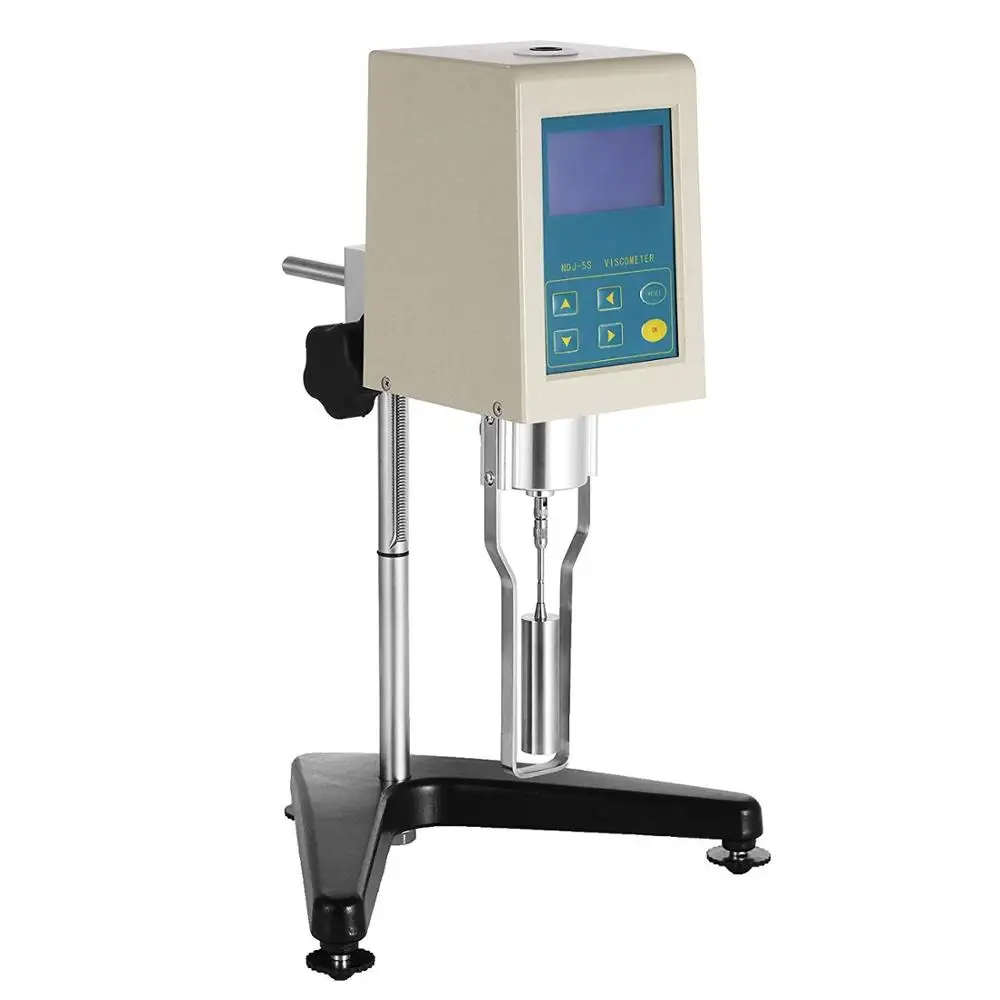 Lab Viscometer Viscosity Tester Meter NDJ-5S Measuring Range 1-100000 MPa.S with 4 Rotors