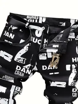 10 best sales Calça jeans com fivela falsa - №9