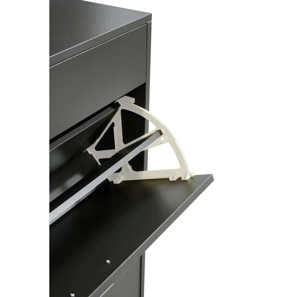 Schuhschrank, Schuhregale, Grau