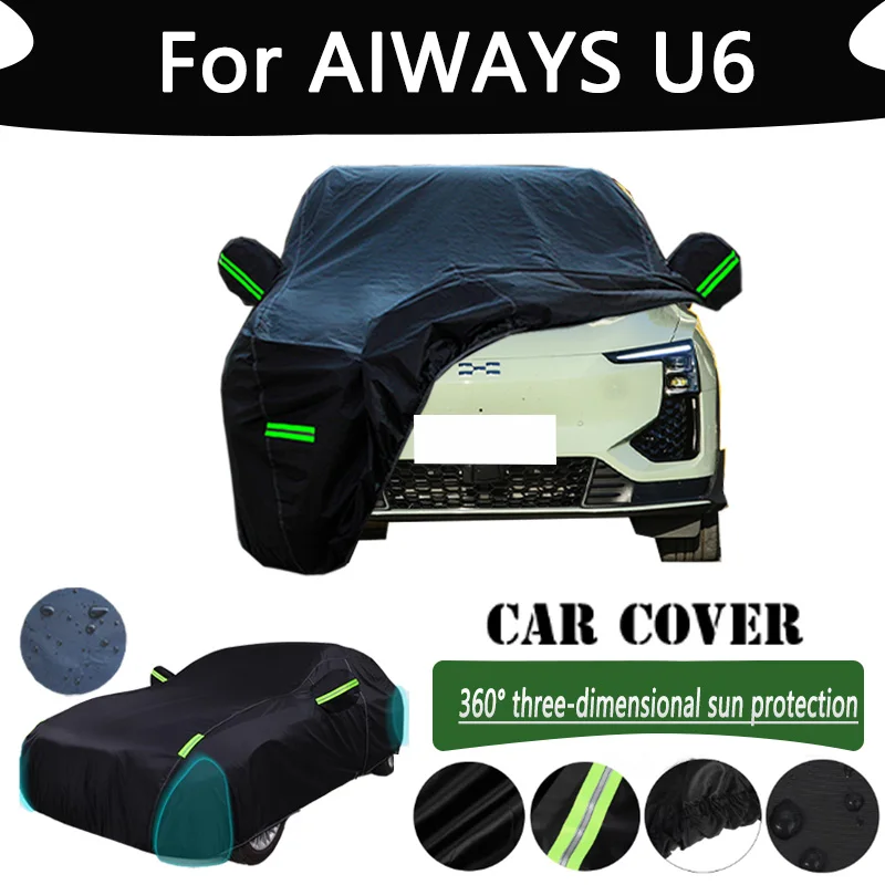 

For AIWAYS U6 Outdoor Protection Full Car Cover Snow Covers Rainwater Sunshine Dustproof Scratches Car Cover