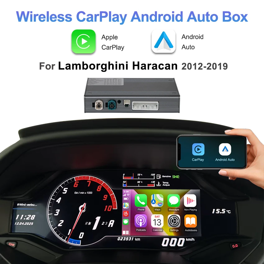

OEM screen CarPlay activation Kit for Lamborghini Haracan 2012-2019 with Navigation Radio Car DVD Player Mirror Link Airplay