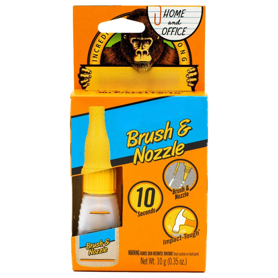 

Clear Super Glue Brush & Nozzle Bottle, 10 Grams