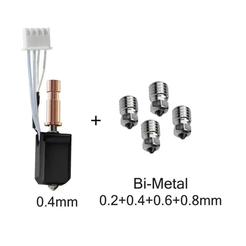 EF-Voor Anycubic Kobra S1 Hotend Snelle Verwarming Nozzle Voor Kobra S1 Combo Hotend 24V 48W voor Kobra S1 Hotend Hardheid