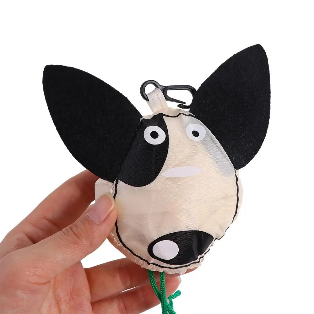 

Foldable Dog Eco Bag Nylon With Hanging Buckle Travel Shoulder Bag Cartoon Shopping Bags Storage Bags Foldable Shopping Bag