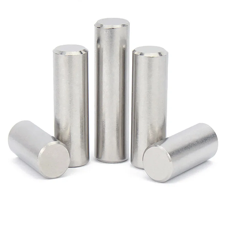 1/5/10/50pcs M1.5 M2 M2.5 M3 M4 M5 M6 M8 M10 M12 GB119 304 Stainless Steel Solid Bearing Cylindrical Positioning Roll Dowel Pin