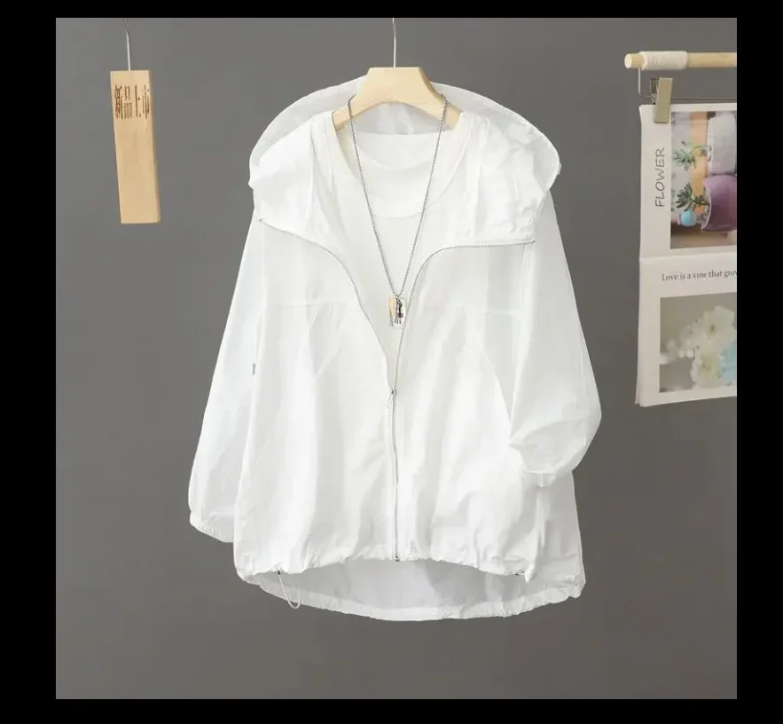 2025 Estate nuove donne tinta unita protezione solare abbigliamento outdoor moda sport viaggi ciclismo giacca grande traspirante