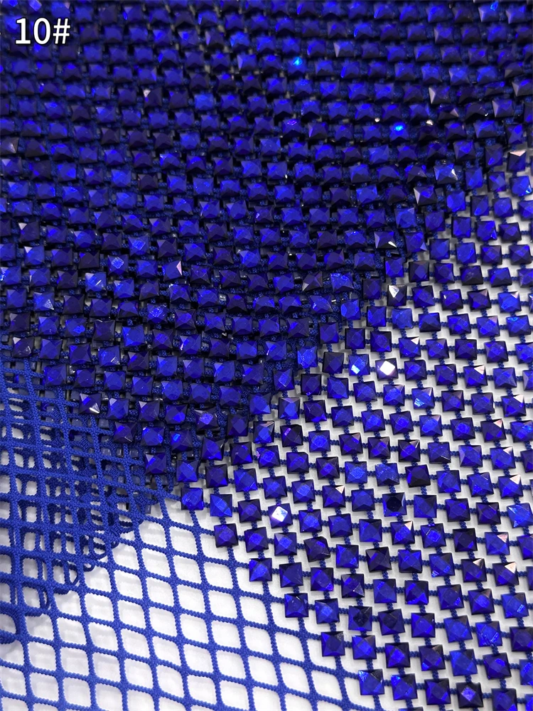 Luxury 2025 High Quality African Lace Fabric  Mesh Lace heavy stones Embroidered Lace Fabric For Party Dress Sewing