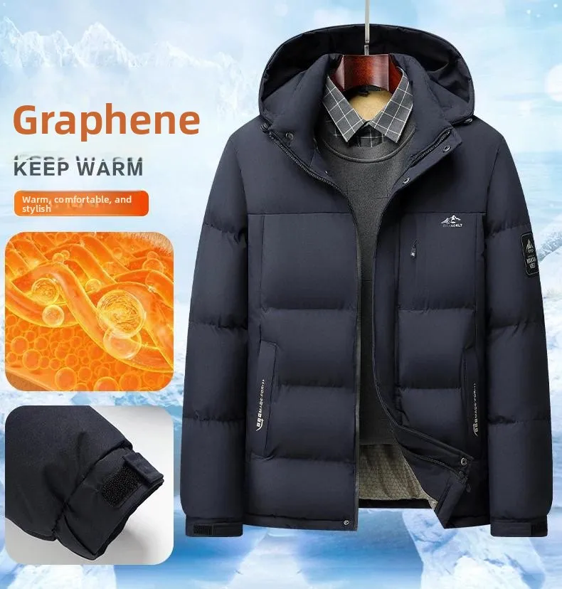 Winter Jackets Men New Outwear Thicken Warn Business Middle-aged Coats Parkas Male Motorcycle Jackets Hoodies Men Clothing L~5XL