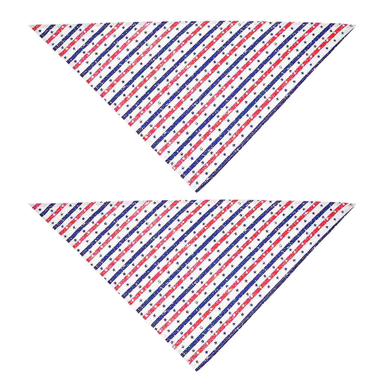 Bibs Decorative Dog Handkerchief Independence Day Props Pet Costume Accessories Triangle Towel Festival Bandanas Supplies