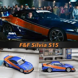 SW In Stock 1:64 Rocket Bunny Silvia S15 F&F Tokyo Drift Diecast Diorama Car Model Collection Miniature Street Weapon