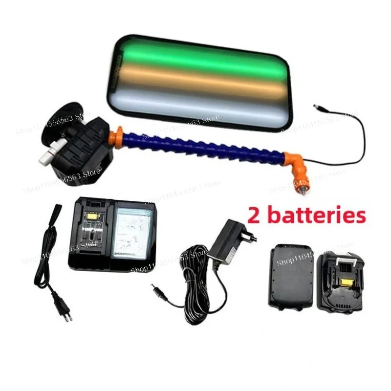 Auto Repair Tools Car Dent Repair Detection Light 9 Color Adjustable Battery Leveling Light