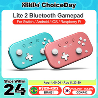 8BitDo Lite 2 Gamepads for Nintendo Switch Controller Controle for Raspberry Pi Android iOS iPadOS tvOS macOS Turtbo function