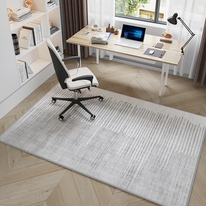 VIKAMA Minimalist Computer Chair, Floor Mat, Desk, Swivel Chair, Gaming Chair, Study, Office, Anti-Slip Carpet, Home Decoration