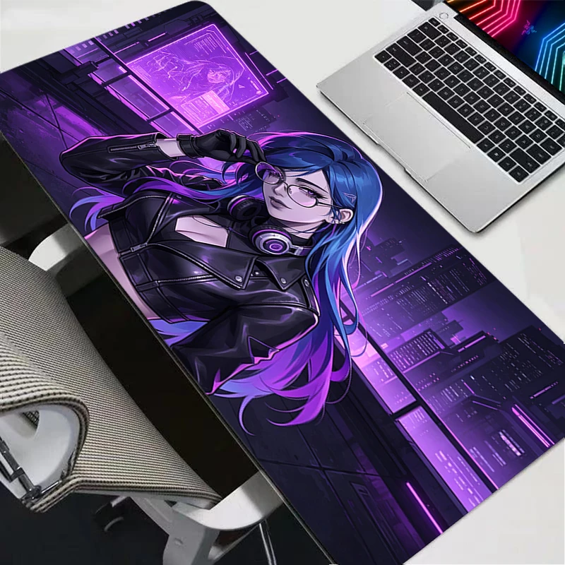 Large Mouse pad Kawaii Anime Woman pc speed For e-sports players 800x300 rug Laptop Computer Keyboard  desk Mat xxl mousepad