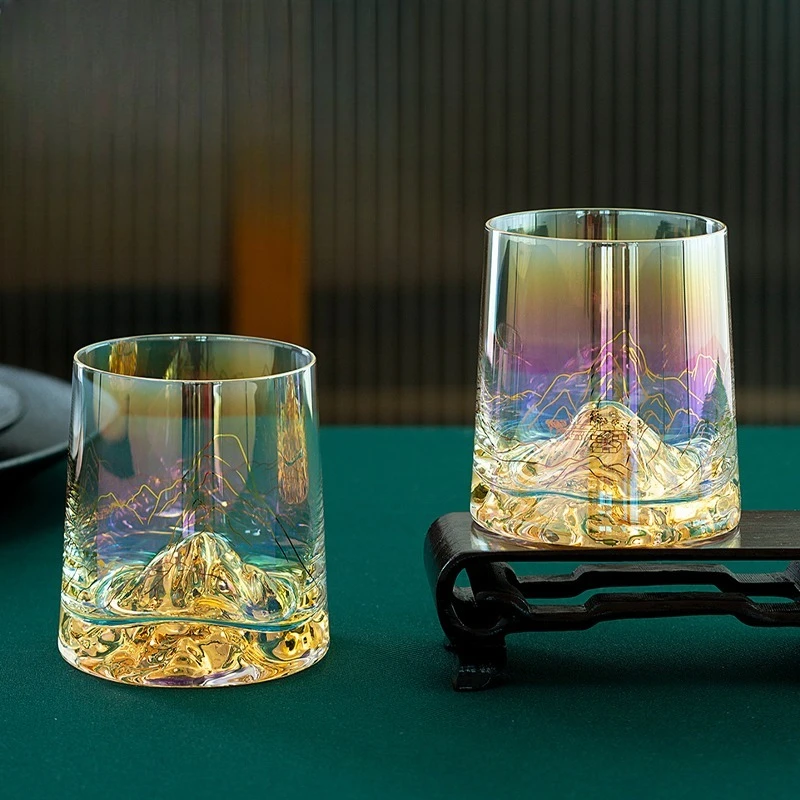 

Thousand Miles Jiangshan Series Colorful Glass, Cup Gift Box Birthday Gift