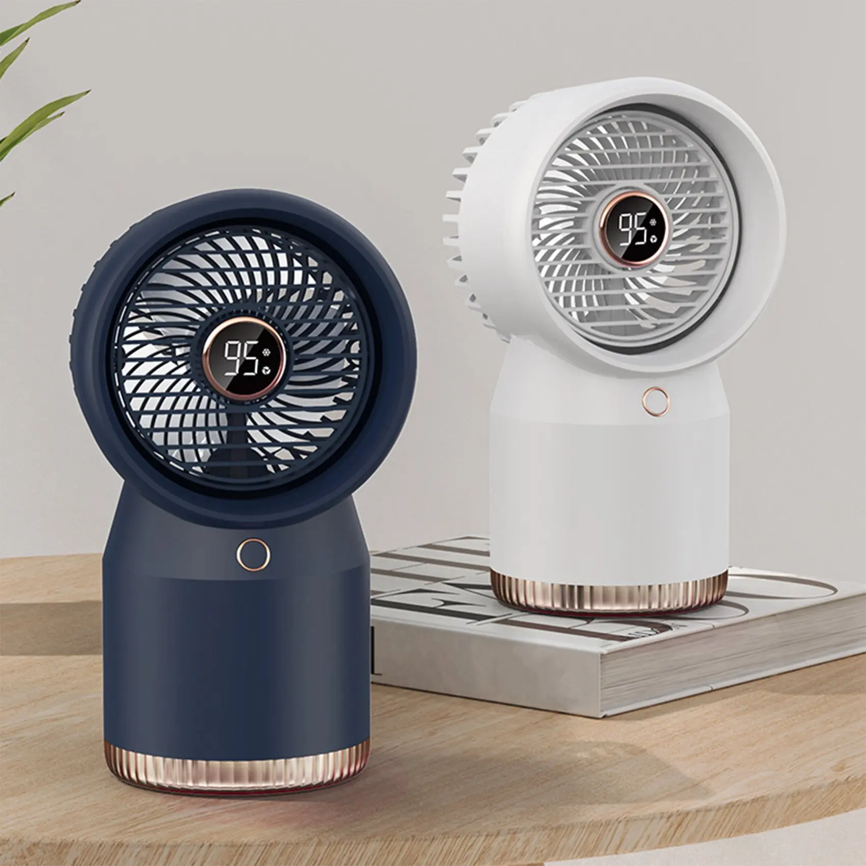 Mini Air Conditioner Air Cooler Fan USB Portable Air Conditioner Personal Space Air Cooling Refrigeration Fan White