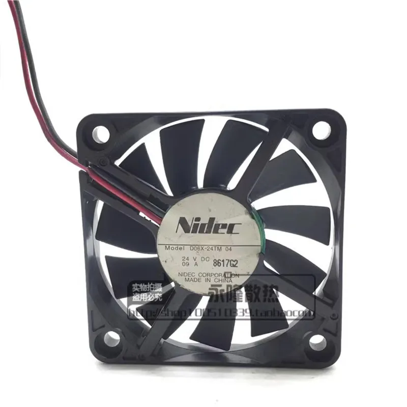 

Original Nidec D06X-24TM 04 24V 0.09A 60 * 60 * 10MM 6CM frequency converter Cooling fan