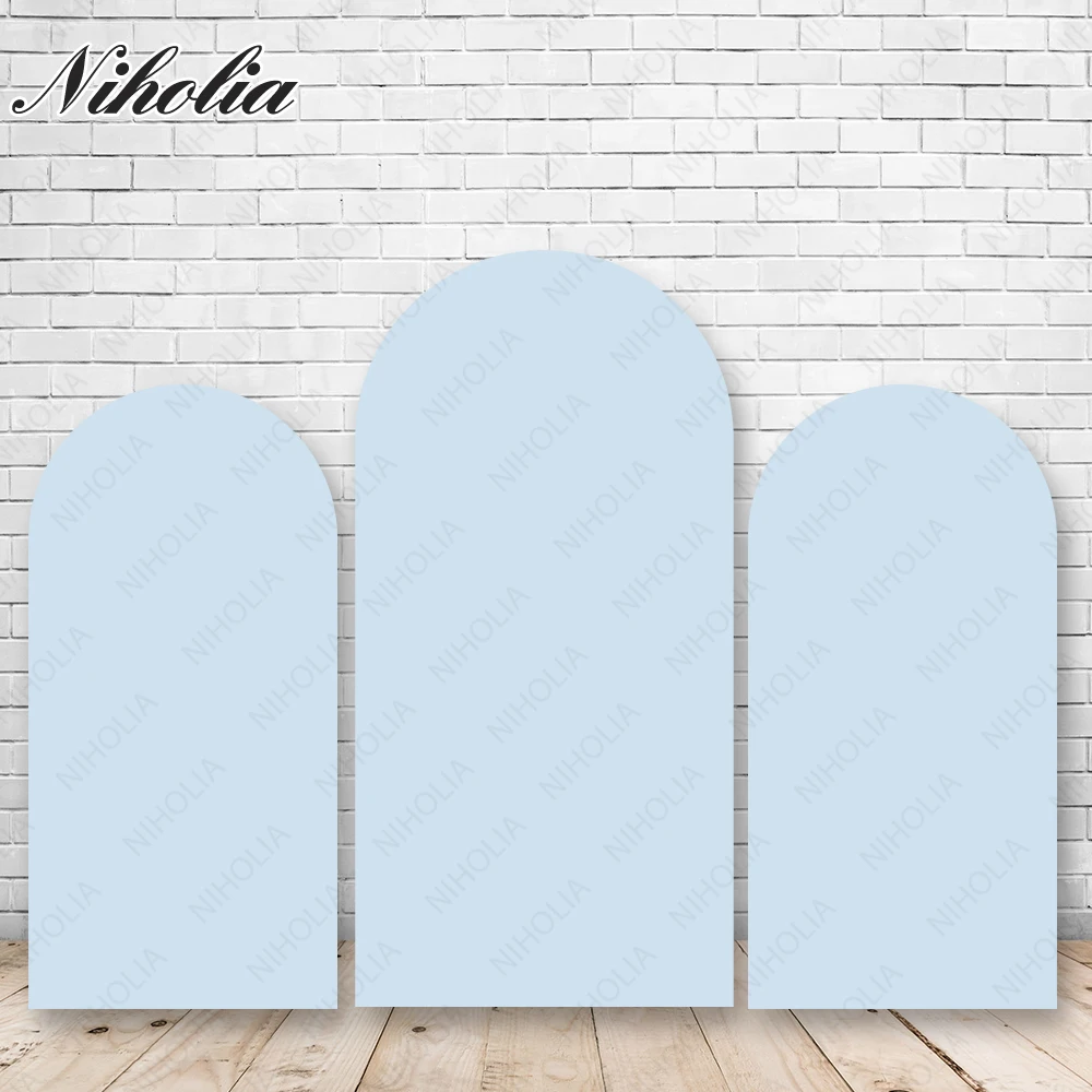 Niholia Custom Arch Backdrop Cover White Pink Wedding Birthday Party Background Decoration Banner Photocall Photo Wall