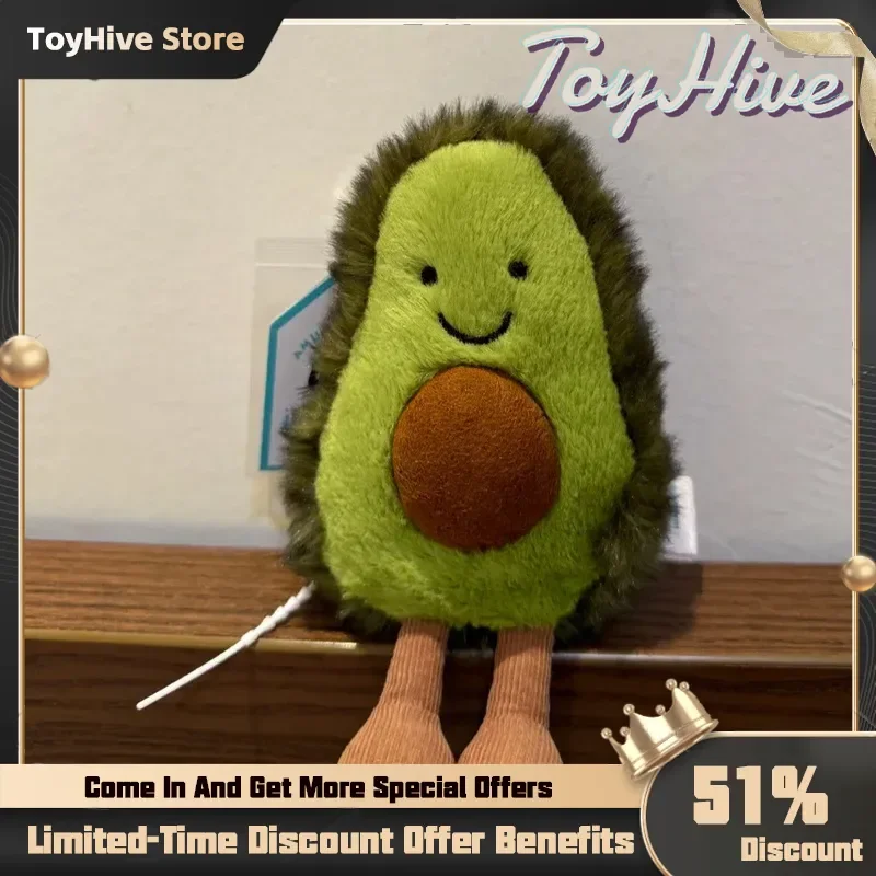 

【IN STOCK】JELLYCAT UK Fun Cute Avocado Bag Pendant With Bag Jellycat Avocado Plush Keychain Birthday Christmas Gift