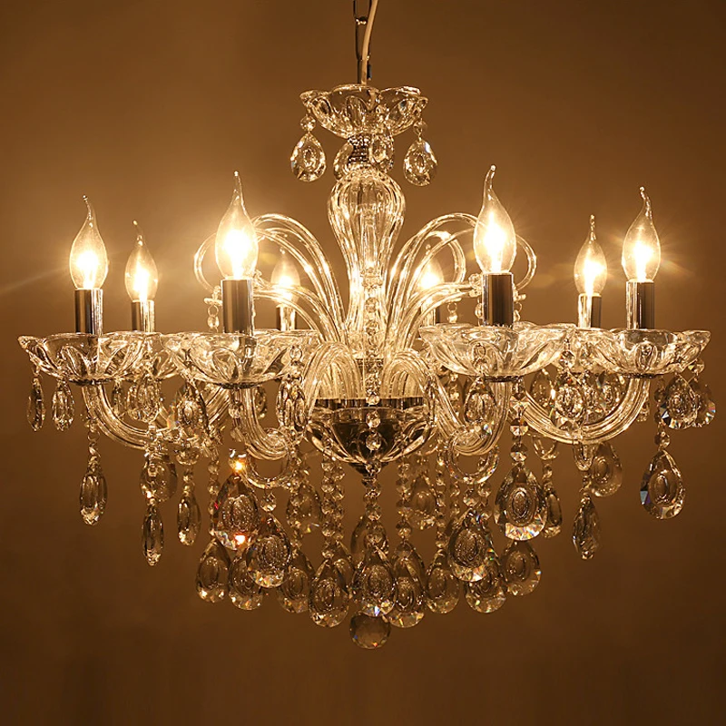 

Modern Transparent Chandelier Ceiling Lustre De Crystal Ball Pendant Lamp Home Lobby Hotel Hanging Lights Luxury Villa Fixtures