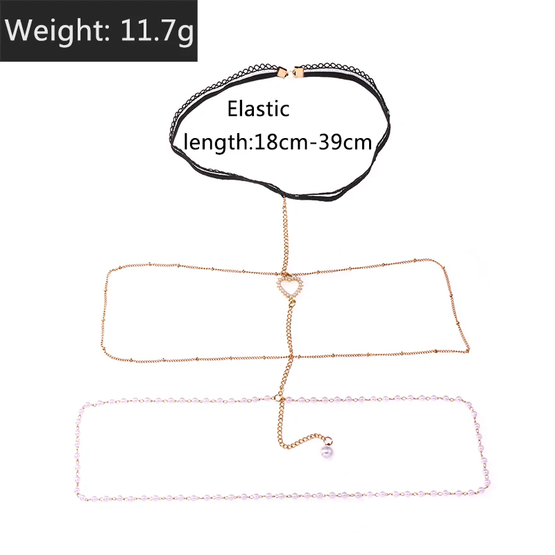 Aihua Bohemia Mehrschichtige Quastenperlen Beinketten für Frauen, verstellbare elastische Oberschenkelkette am Bein, Zubehör, sexy Körperschmuck – Detail 7
