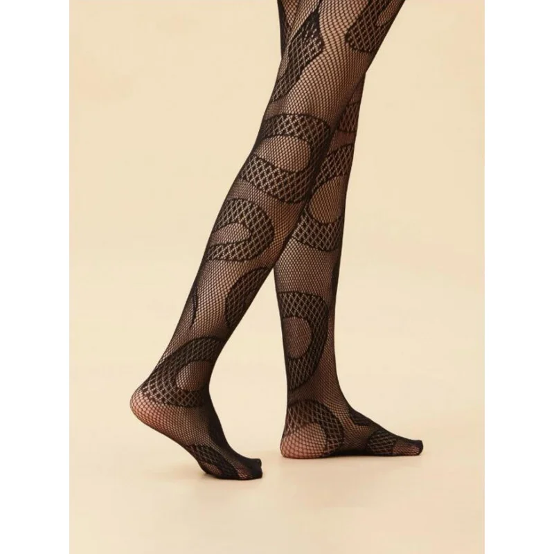 

Cross-Border New Arrival Fishnet Socks Sexy Mesh Stockings Black Snake Mesh Stockings Flame Mesh Stockings Lady Romper Animal Si