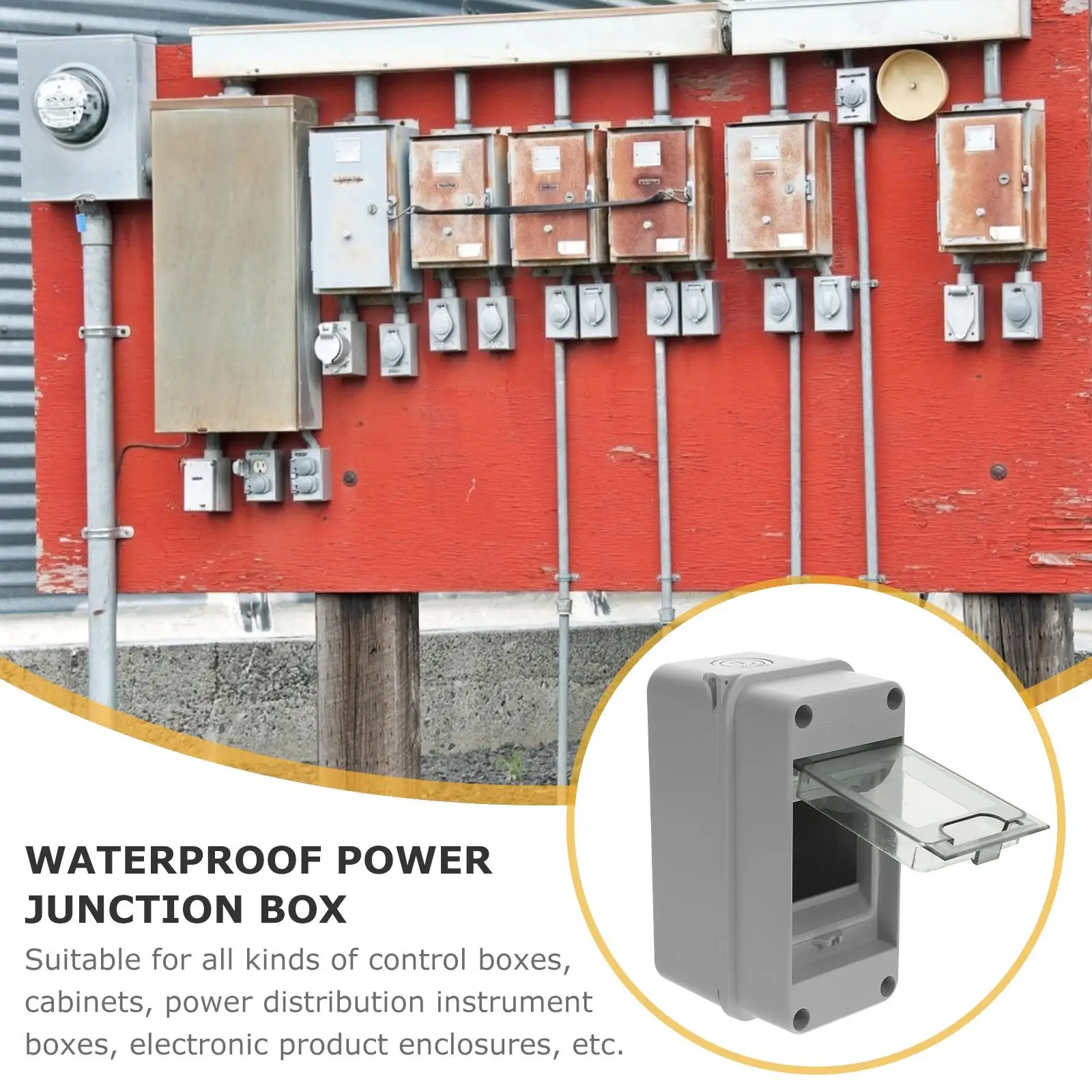 Distribution Protection IP65 Waterproof Electric Box Circuit Breaker DIN Enclosure Junction Boxes Weather Proof Electrical