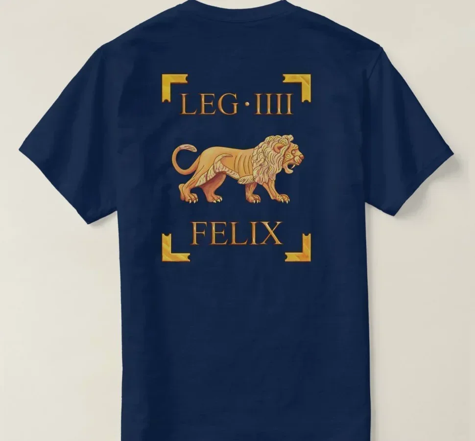 Cool Roman Empire The 4th Legion Flavia Felix Vexillum T-Shirt. Summer Cotton Short Sleeve O-Neck Mens T Shirt New S-3XL
