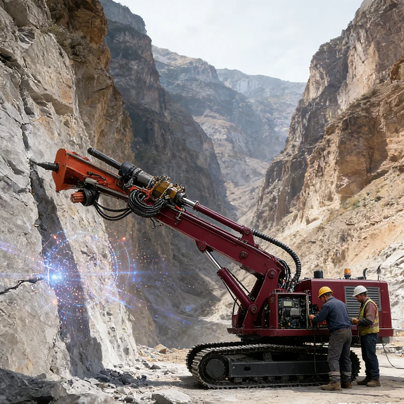 Customized Drilling Splitting Integrated Machine Hydraulic Rock Drill Splitter Attachment for Construction Rock Breaking