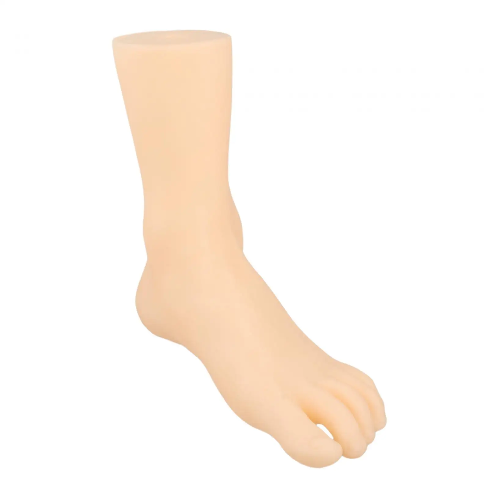 Mannequin Foot Model Stand for Sock Display Ankle Bracelet Sandal Holder PVC Female Foot Sculpture for Shop Window Decor Jewelry