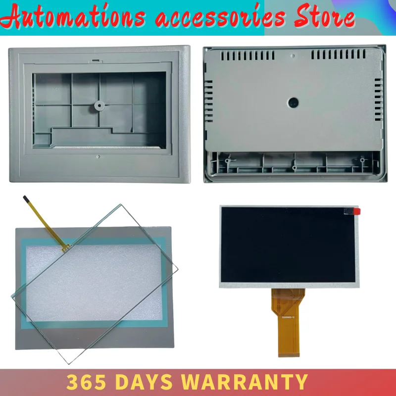 Vidro do painel da tela de toque para smart700ie 6av6648-0bc11-3ax0 6av6648-0ac11-3ax0 painel lcd vidro sobreposição filme plástico caso escudo
