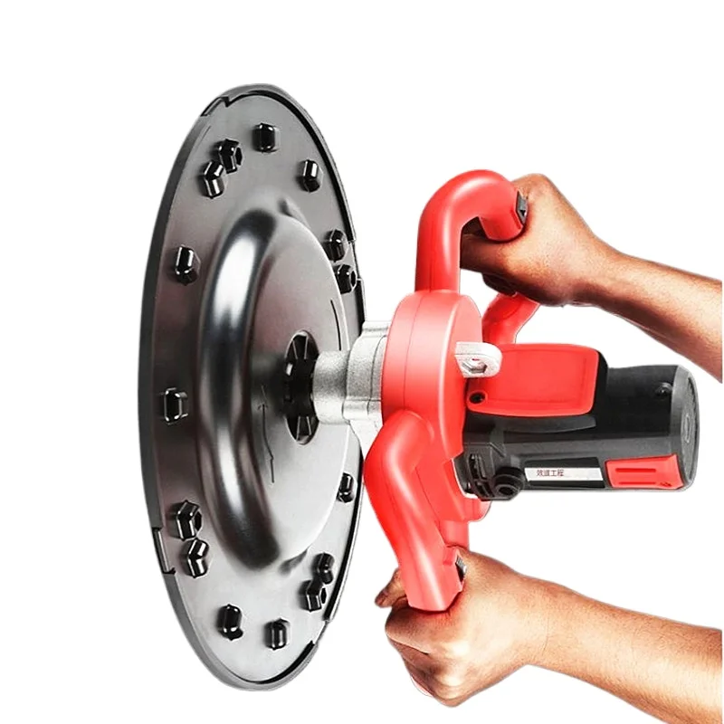 Cement Mortar Finishing Machine Hand-held Electric Grinding Machine Wall Putty Sander Floor Wall Polisher Stiffener