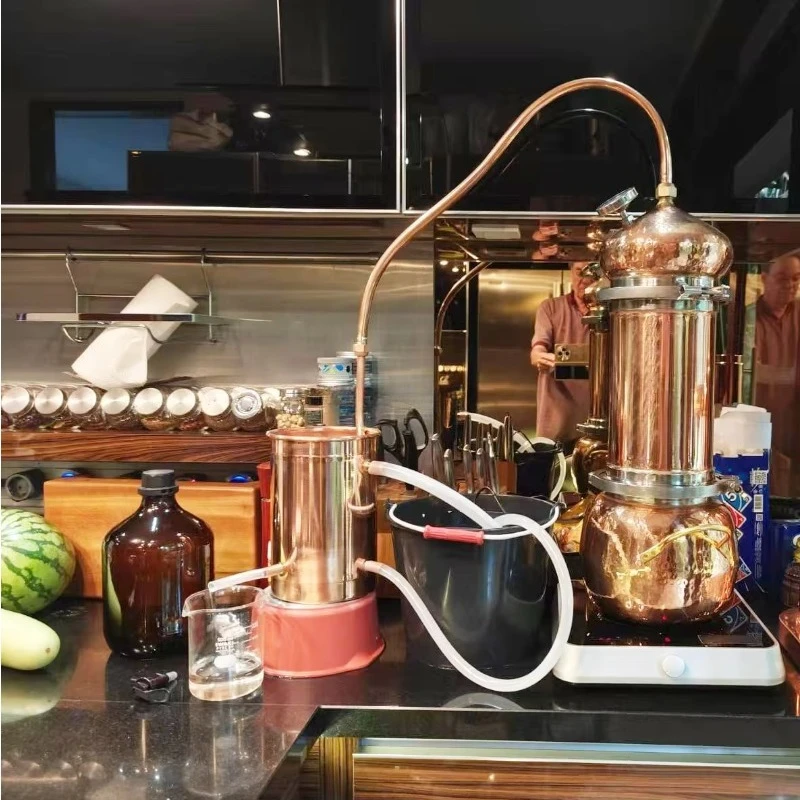 5L Pot Still Mini Distiller Whiskey Vodka Gin Liquor 5L Copper Distiller