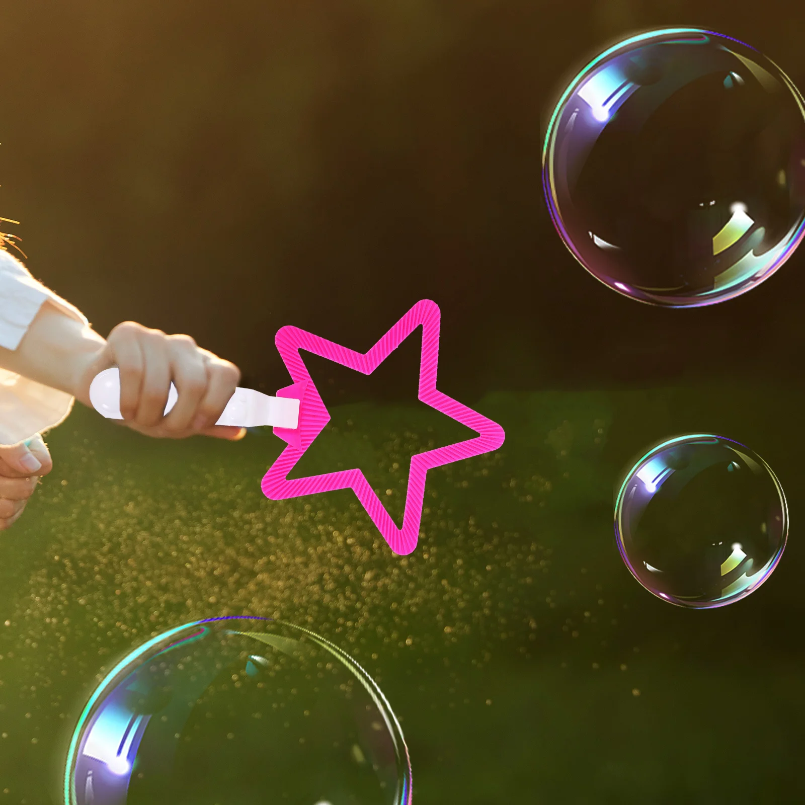4Pcs Bubble Wands Set Safe Durable Outdoor Bubbles Maker Spring Summer Gift Bubble Wand Set Bubbles Maker Party Favors