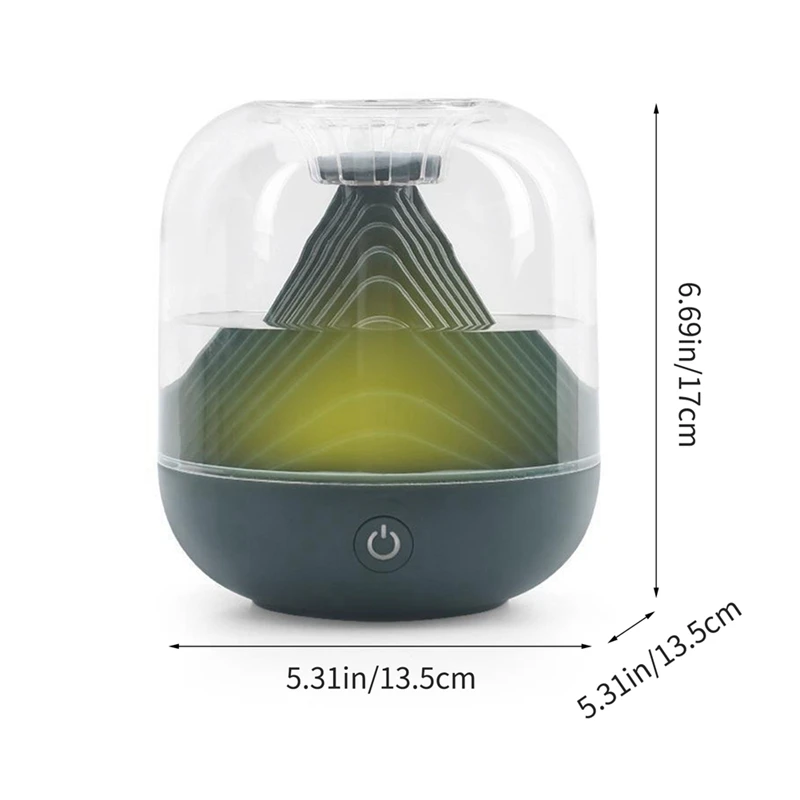 Diffuseur d'atomiseur d'eau aste, diffuseur d'huiles essentielles pour chambre à coucher, vert, 1200mAh