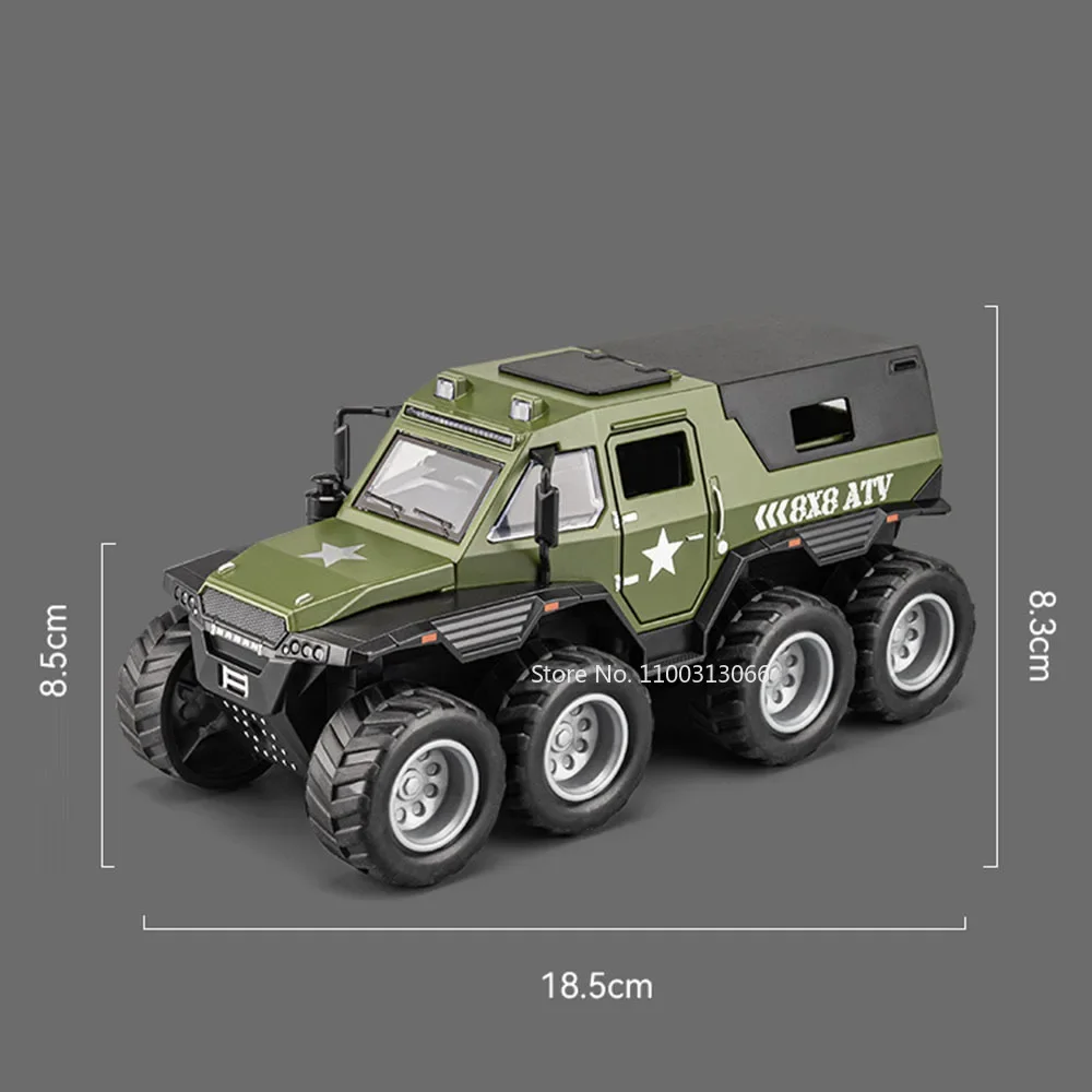 Modèle Avtoros Shaman, voitures de Police en alliage moulé sous pression, jouets portes ouvertes, musique légère, voiture blindée Miniature pour garçons, cadeaux parfaits, échelle 1:32