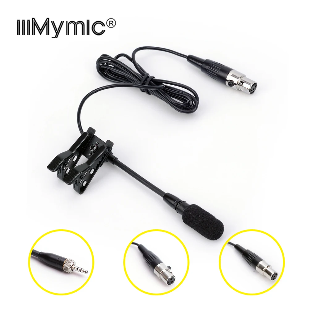 

Uni-directional Lapel Microphone Angle Adjustable for Sennheiser AKG Shure Belt Bags 4 Pin 3 Pin XLR 3.5mm Lockable Lavalier Mic