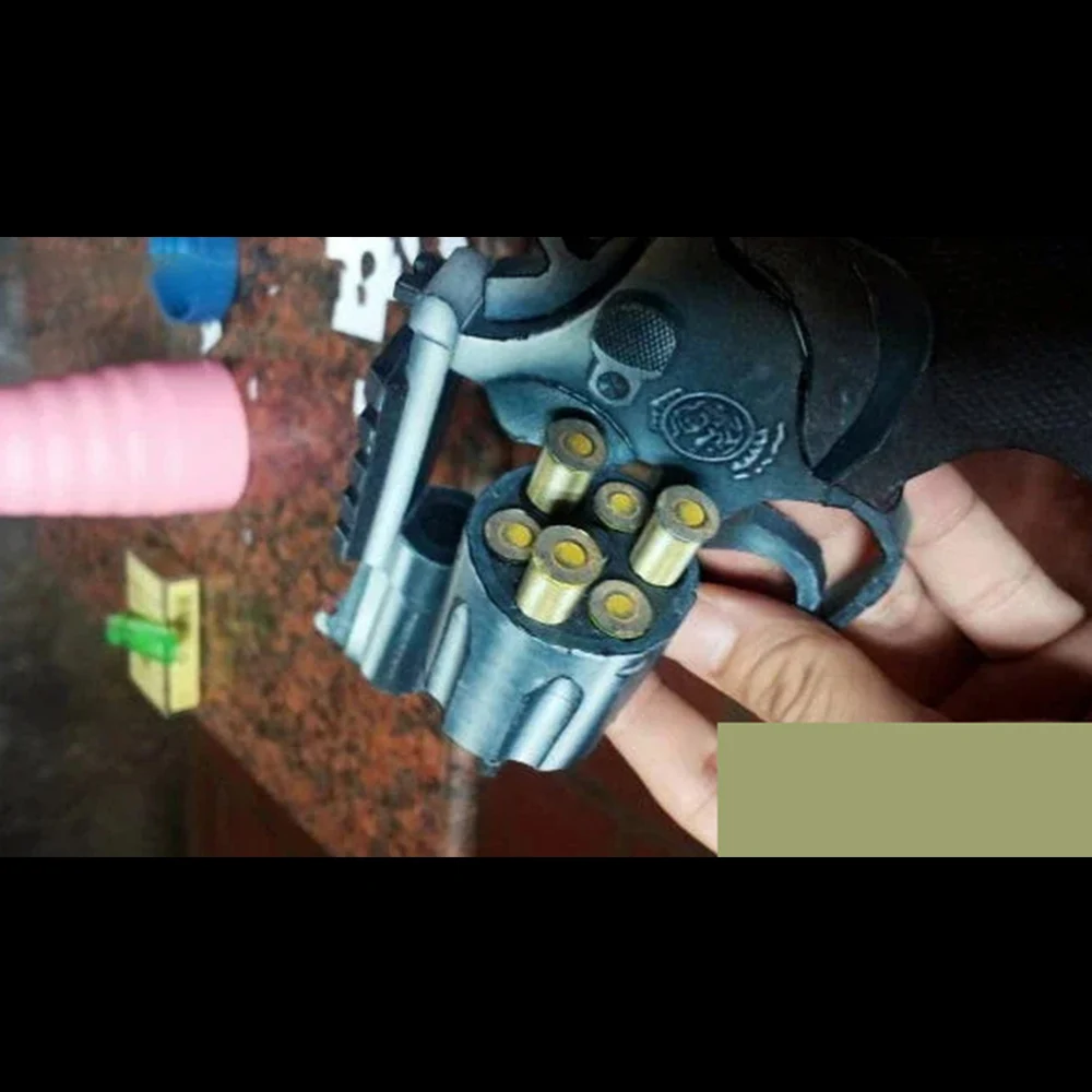 1:1 3D M66 Revolver Paper Model Manual Gun Toy DIY Building Model Revolver Toy for Adults