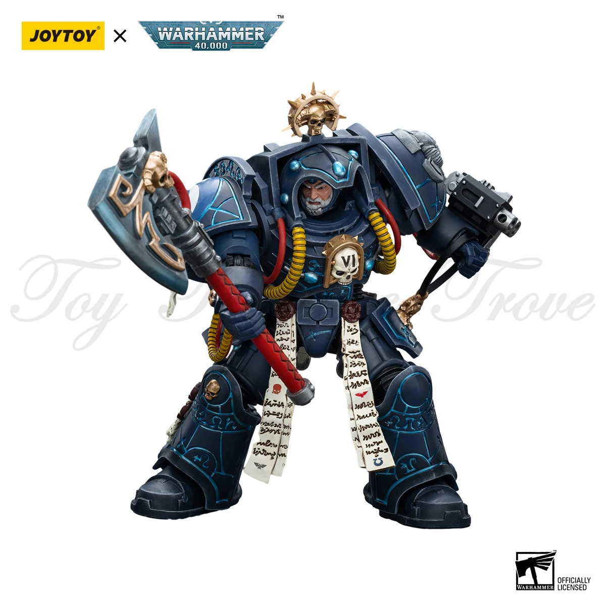 [In-Stock] JOYTOY Warhammer 40K 1/18 Action Figures Ultramarines Terminator Squad Librarian in Terminator Armour Severus Agemman