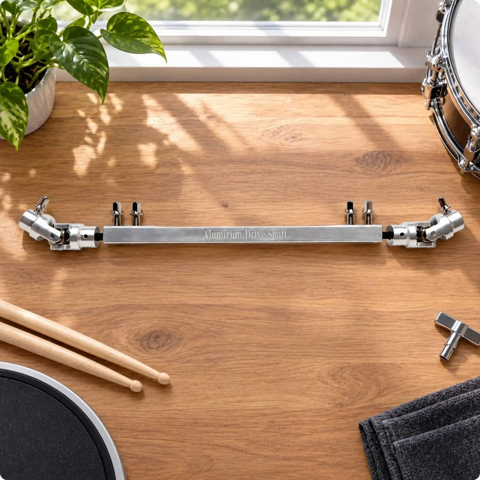 Adjustable Drum Pedal Connecting Rod Double Bass Drum Drive Shaft Aluminum Alloy Linkage for Electronic Drum Set Spare Parts