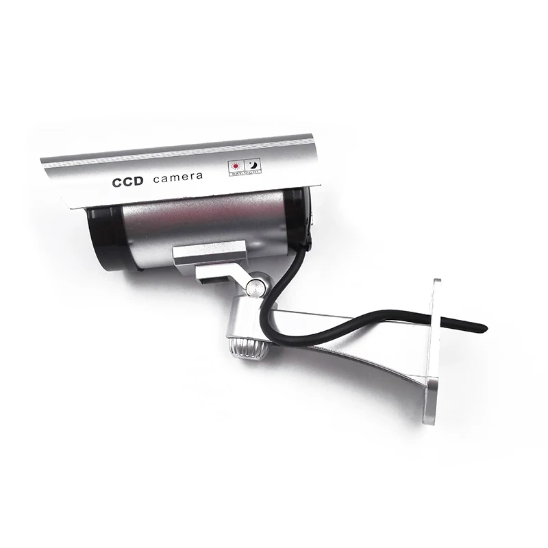 Caméra de surveillance CCTV de sécurité étanche en forme de balle, maison, extérieur, intérieur, fausse caméra DUNICamera avec LED rouge clignotante