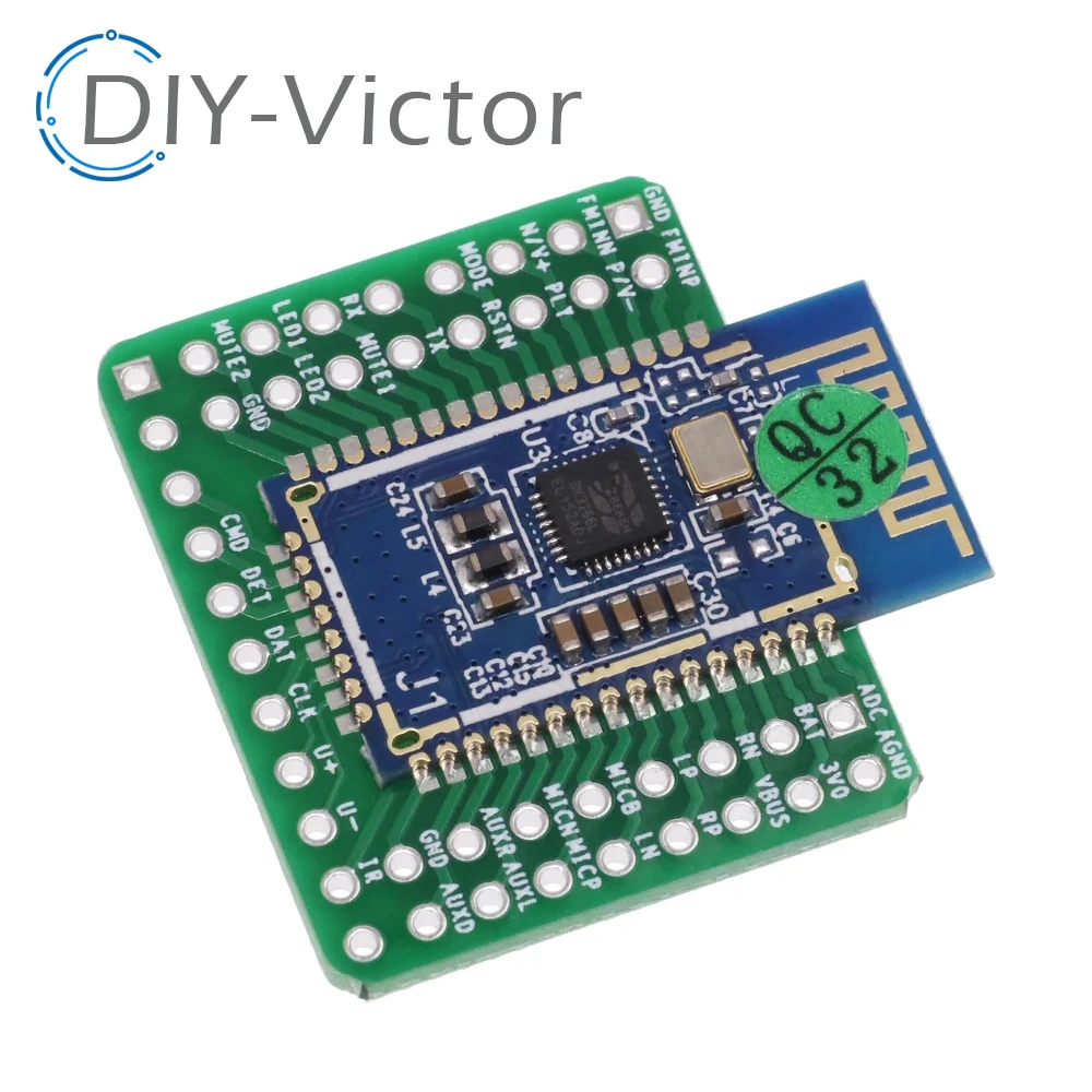 Bluetooth Stereo Audio Module Transmission BK3266 BK6988 Replace BK8000L expansion board AT Commands SPP Speaker Amplifier DIY