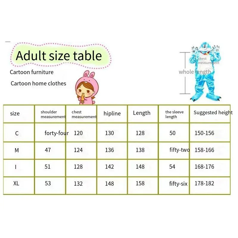 Wholesale Sleep Tops: Cartoon Animal Jumpsuit Pajamas Autumn and Winter Fleece Warm Home Wear Parent-child Dinosaur