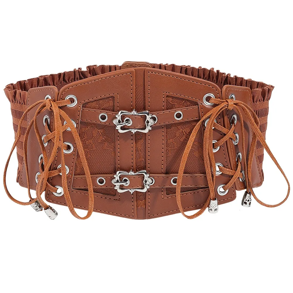

Pu Polyester and Alloy Buckle Loosens Chain Belts Saddle Brown 155x330x20mm