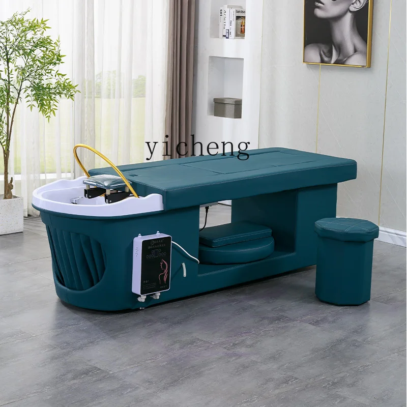 YFY  moxibustion shampoo barber shop special hair treatment speed water  circulation fumigation massage moxibustion beauty bed