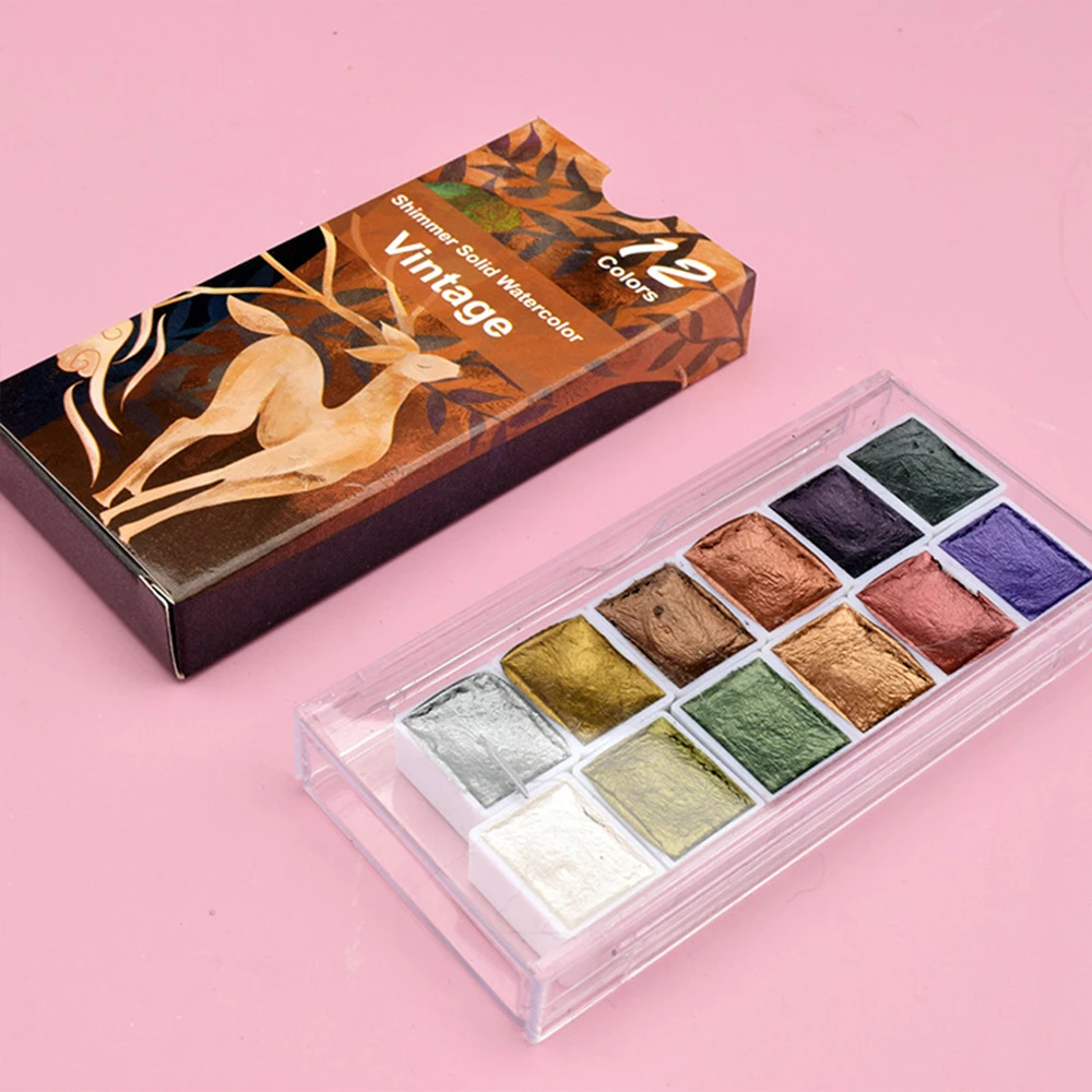 Nagel Solide Pigment Aquarell Blau Lila Maniküre Dekor Metallic Farbe Zeichnen Chrom Glitter Pulver Blume Dekor Nagel Pigment
